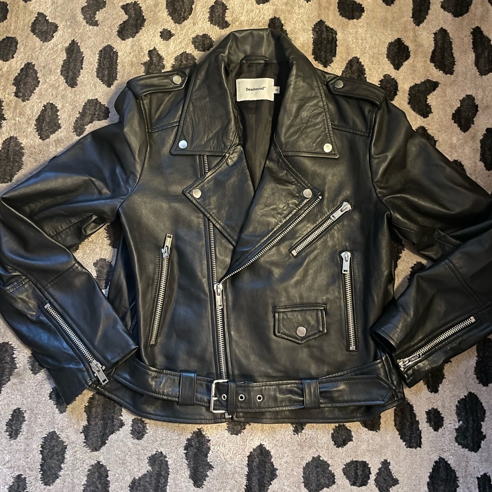 Deadwood Recycled Leather Moto Jacket